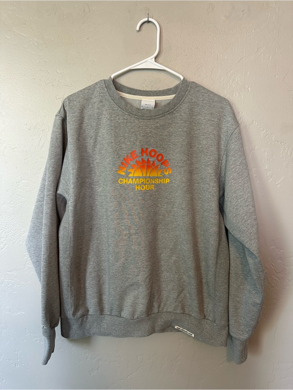 Nike Hoops Grey Crewneck Sweatshirt - Championship Hour